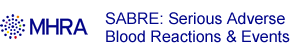 MHRA SABRE : Serious Adverse Blood Reactions & Events